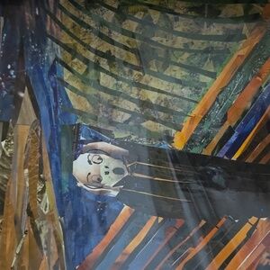 Abstract Art Origonal Collage with Vibrant Colors By Me